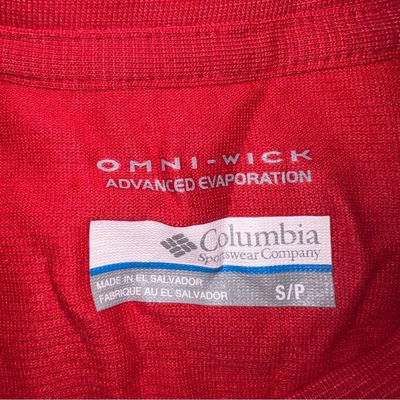 Columbia NWT Men's Thistletown Ridge Crew Performance T-Shirt Red Size Small - Picture 5 of 9